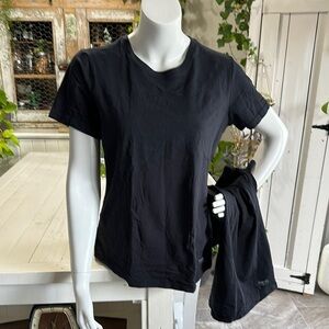 Frank and Oak Black Women's T-shirt, short sleeve Sz Med NWOT casual price=2